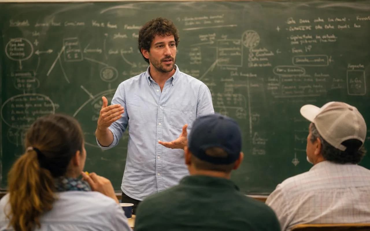 Educator speaking