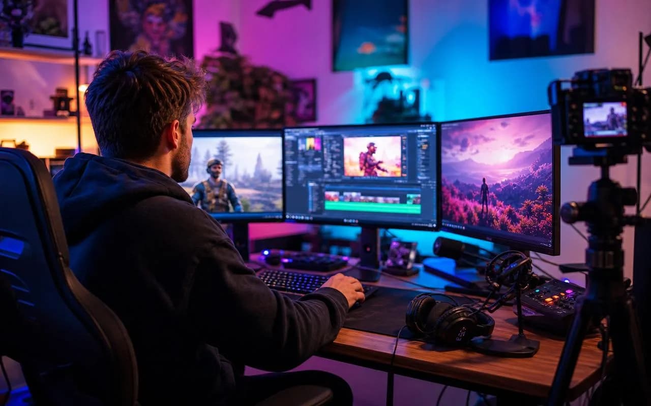 Video creator at setup