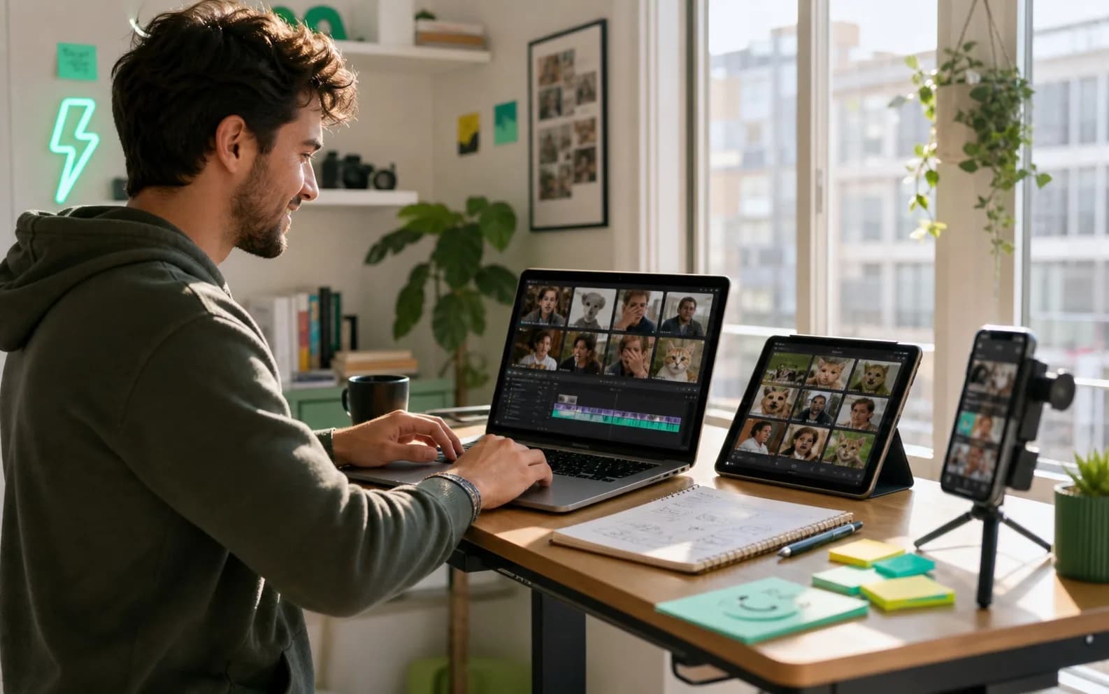 Fast-response page admin reviewing VidMage assets, variants, and delivery output