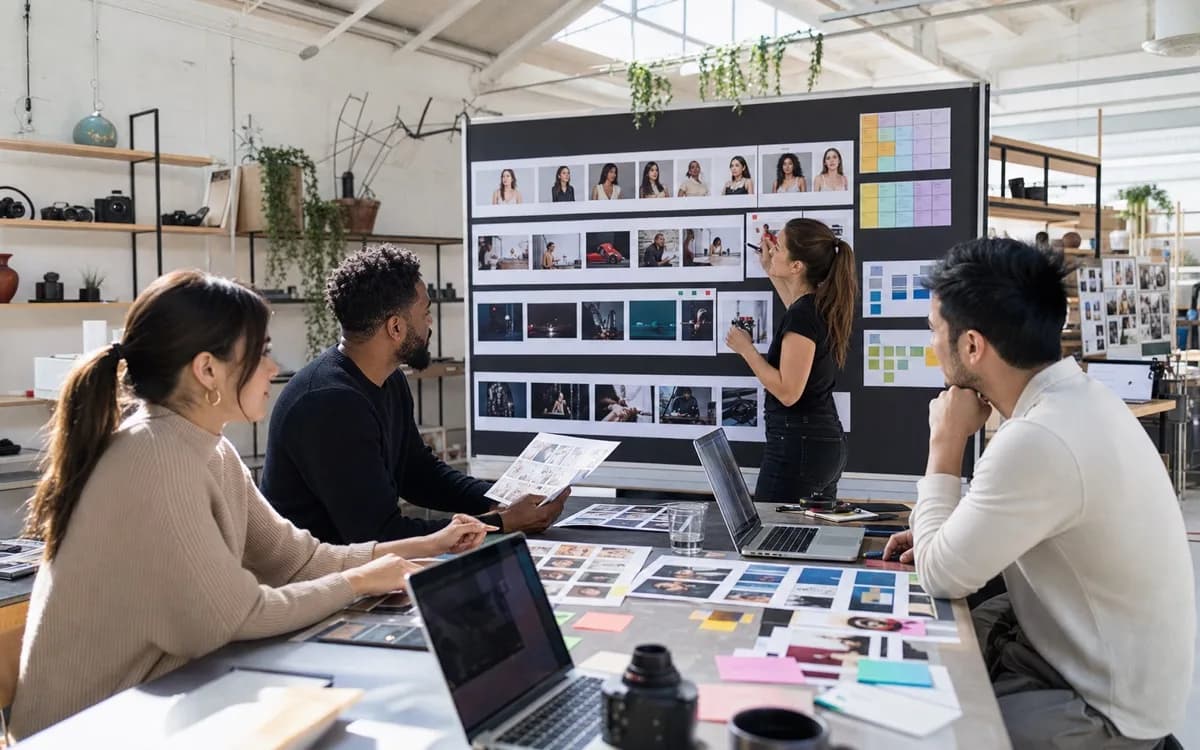 Launch agency pod reviewing VidMage assets, variants, and delivery output