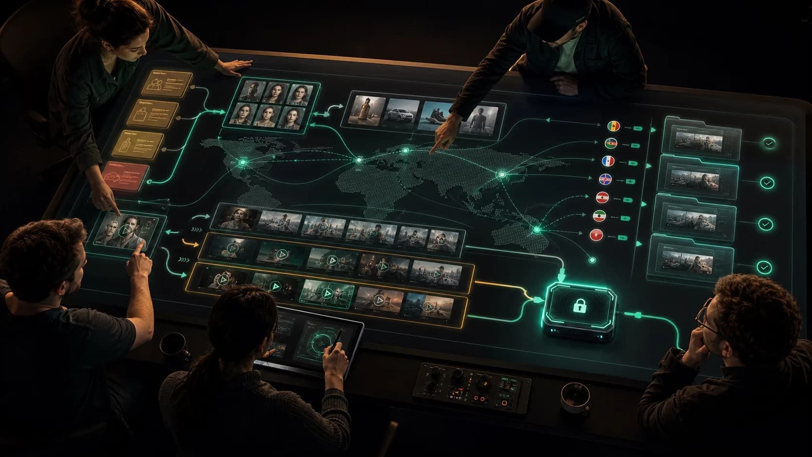 Small Agency Editor Use Cases workflow visual showing VidMage inputs, output, and handoff