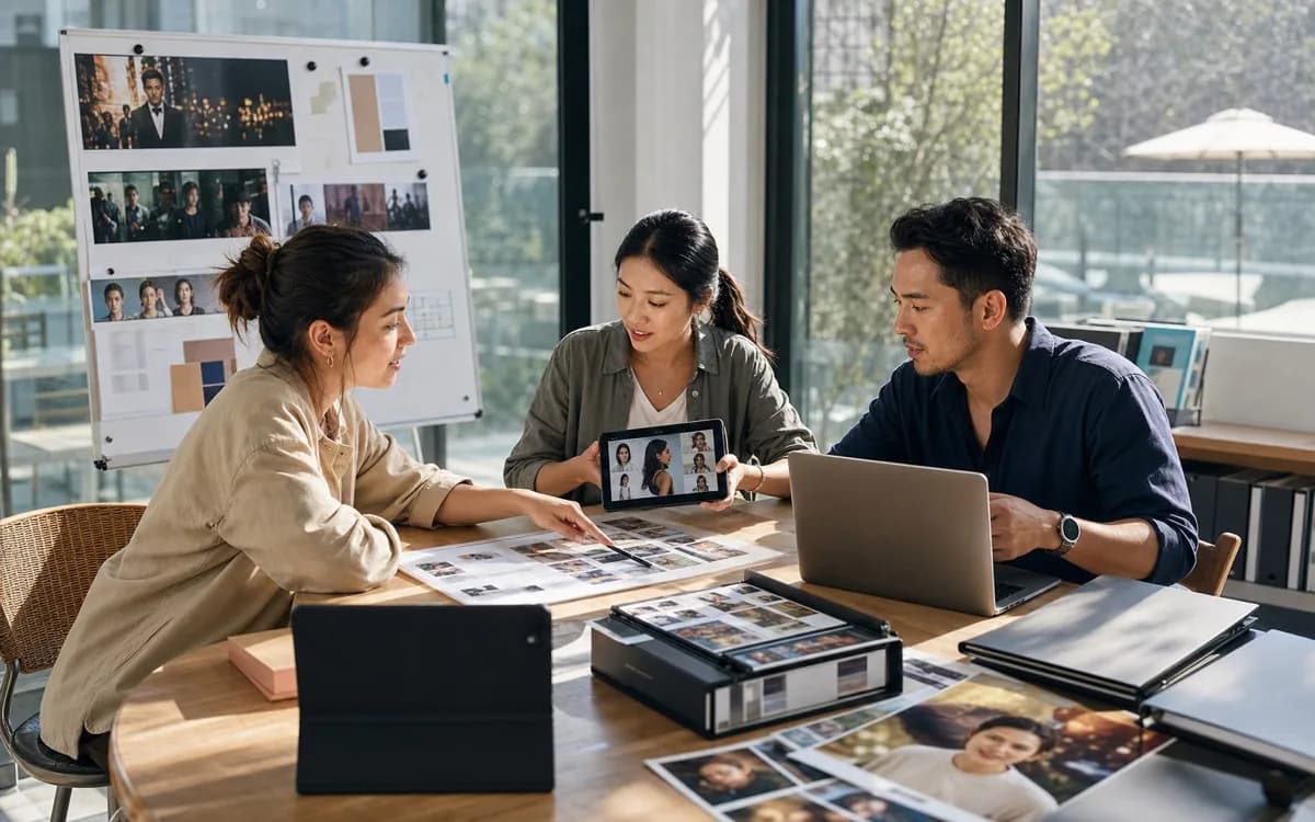 Producer managing approvals reviewing VidMage assets, variants, and delivery output
