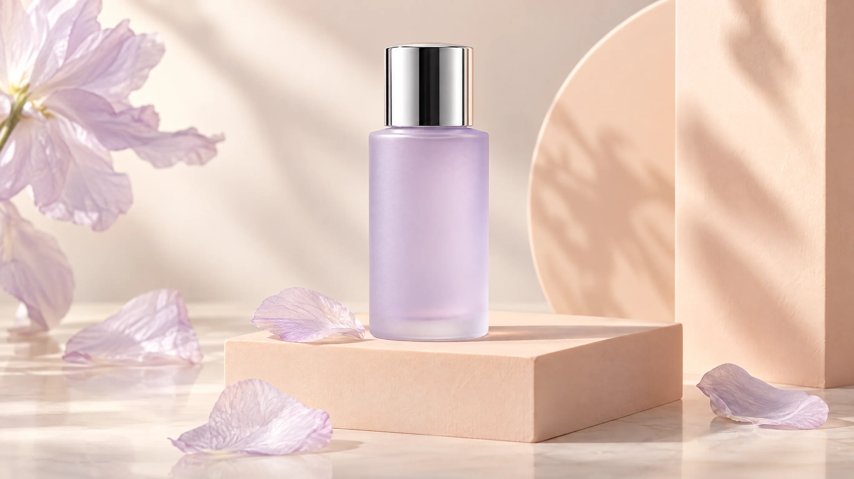 Lavender skincare product campaign generated with GPT Image 2.5