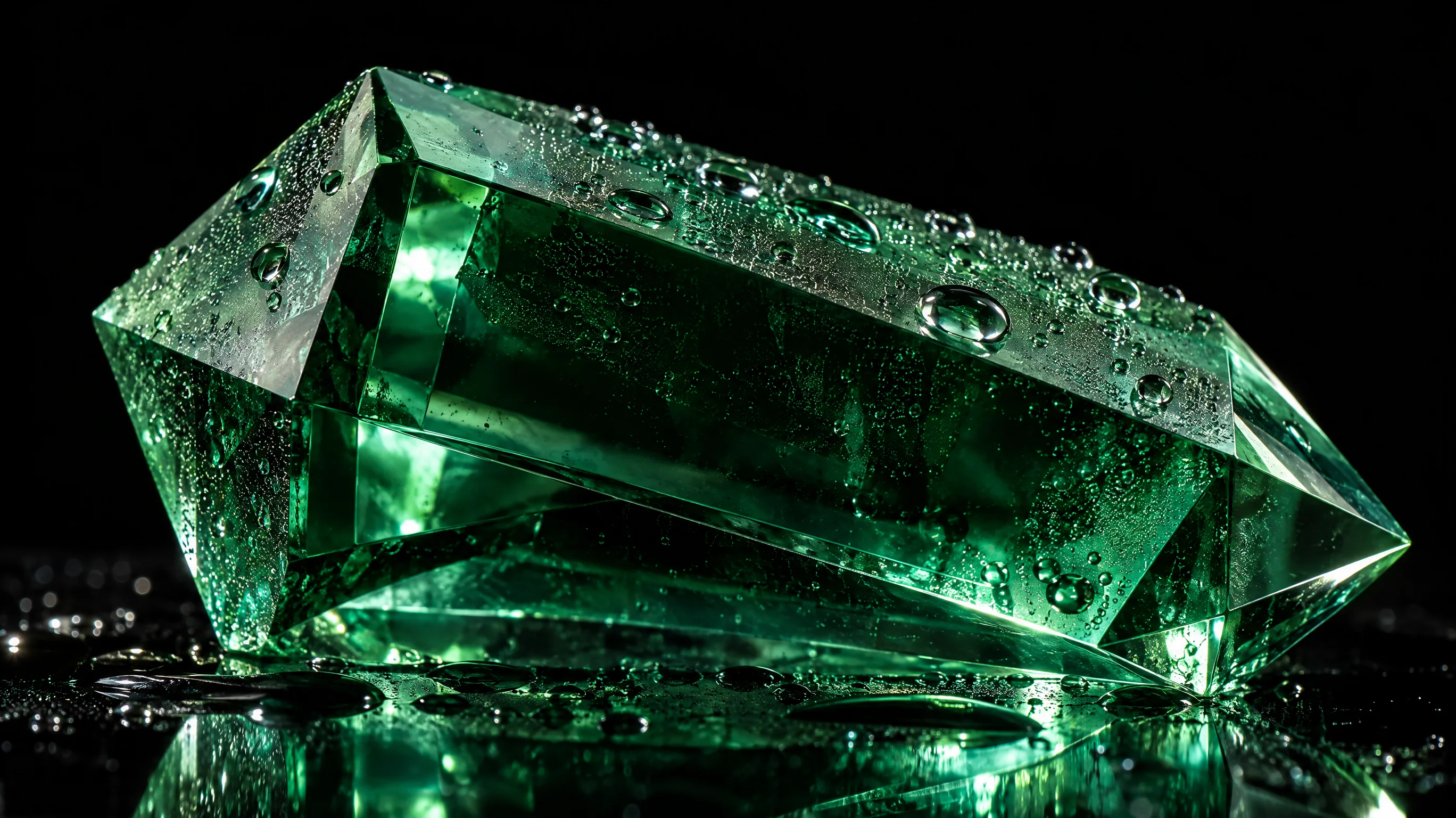 Emerald glass prism macro study generated with GPT Image 2.5