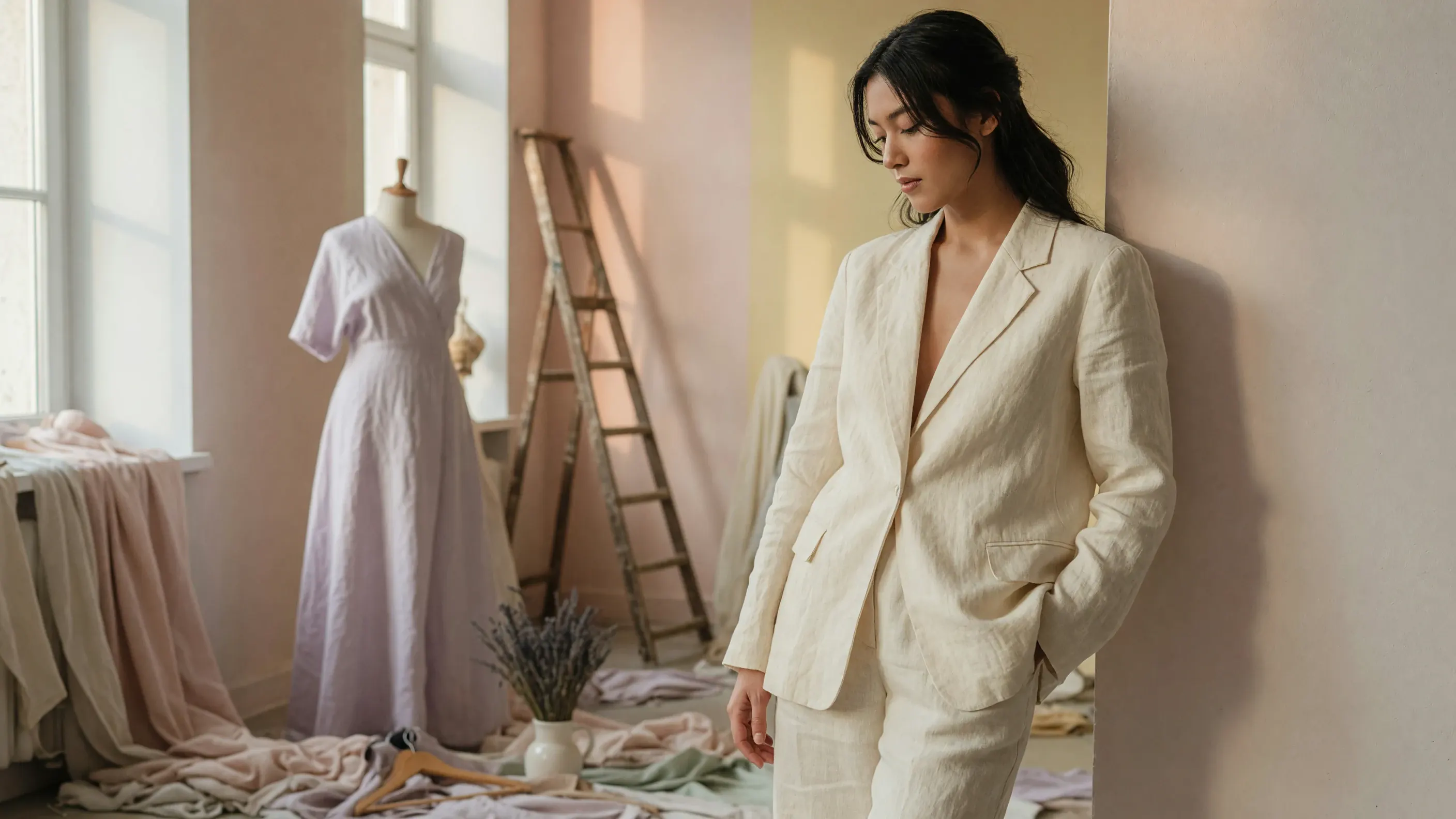 editorial linen lookbook