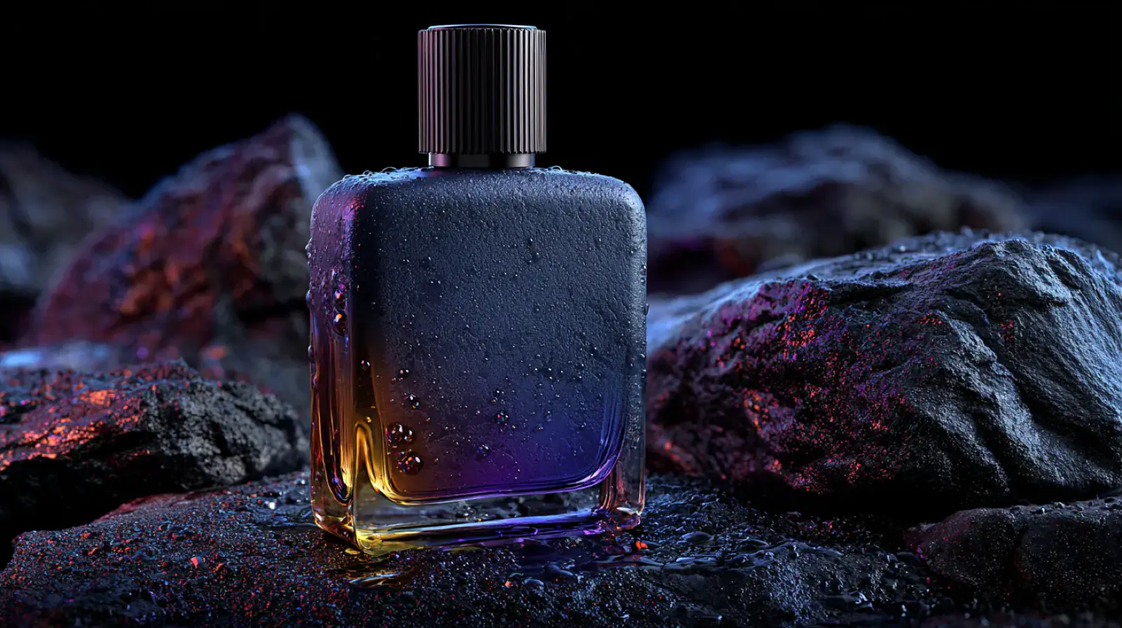 example prismatic perfume bottle
