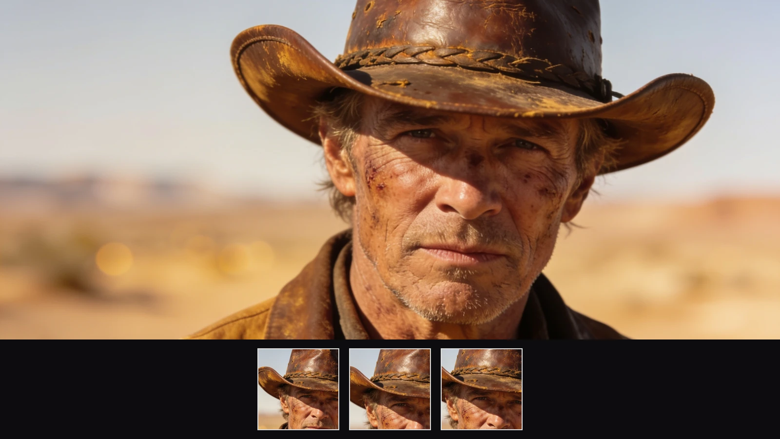 MiniMax H3 character consistency cowboy with reference crops