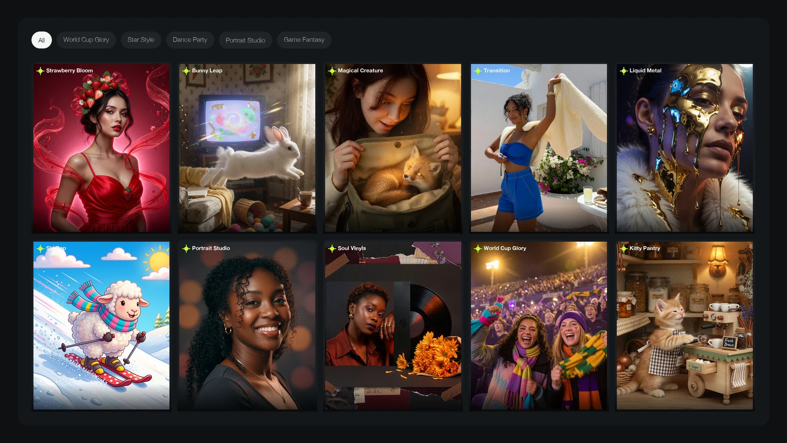 feature templates gallery