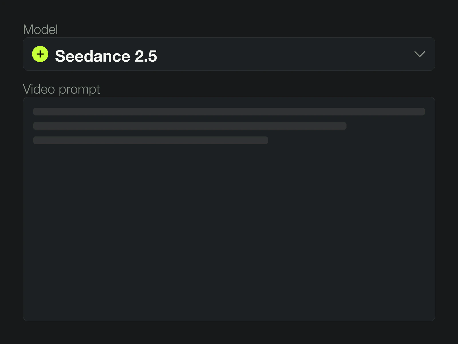Write the Seedance 2.5 video prompt