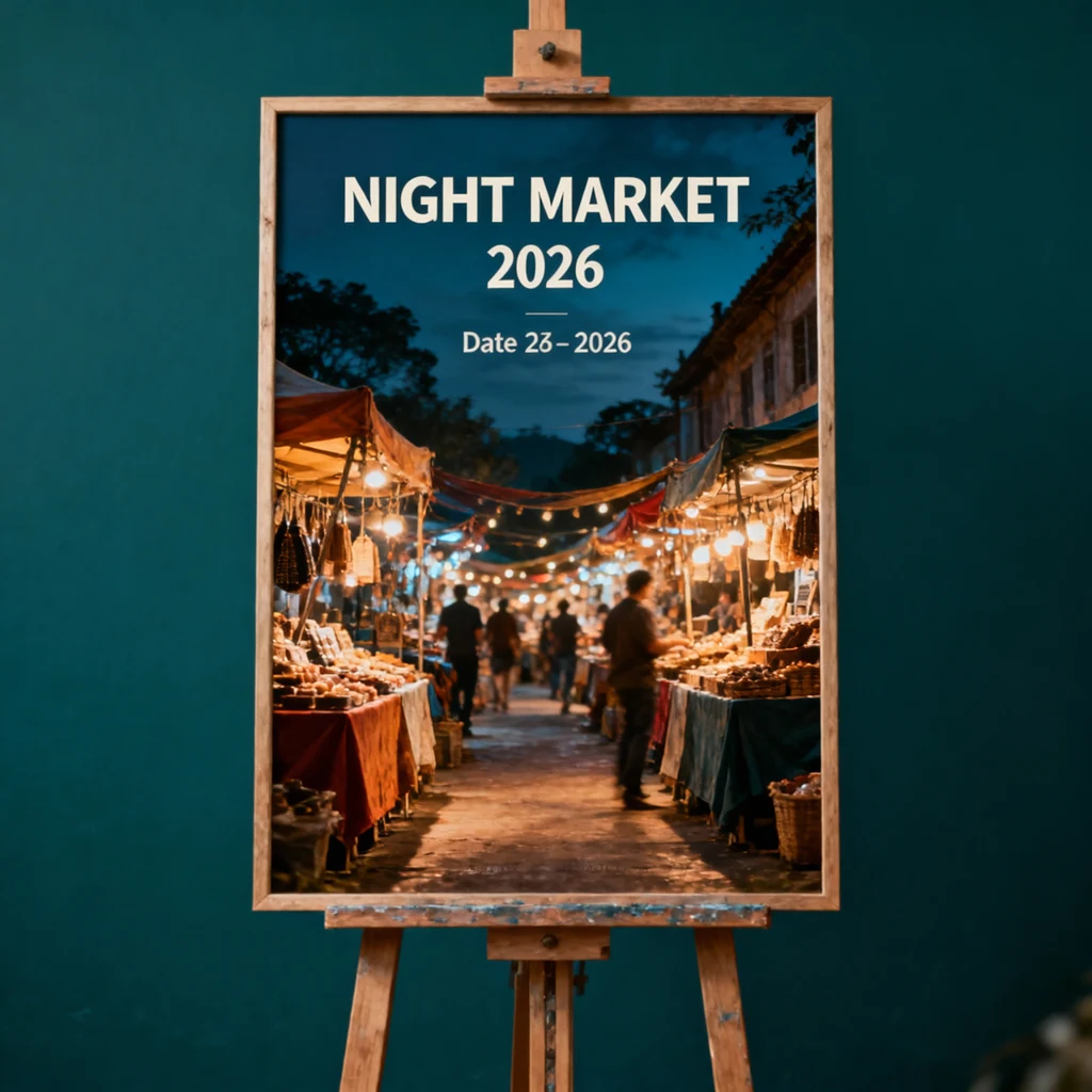 example night market street