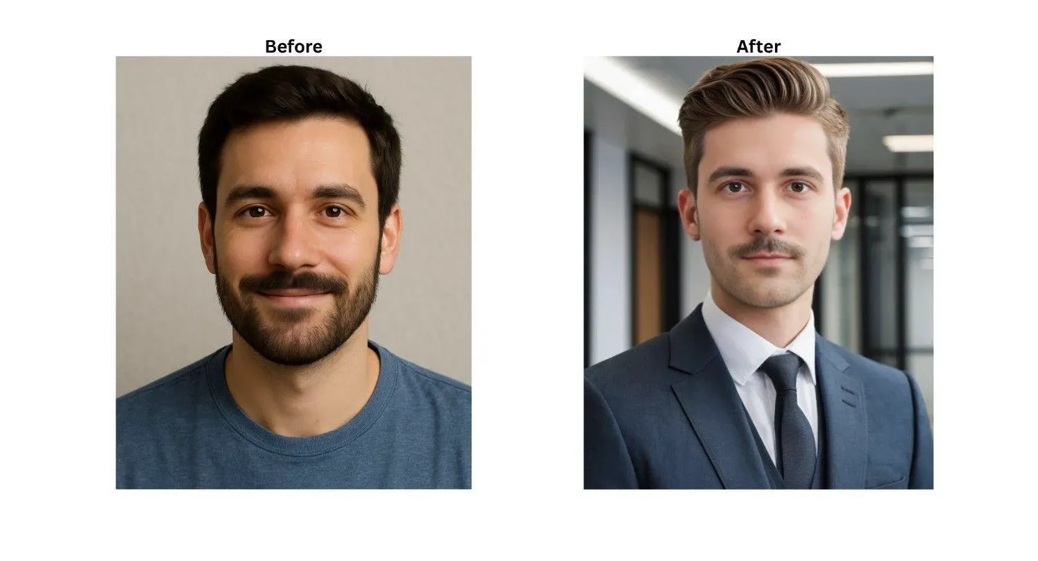 AI Ease best deepfake apps for realistic faceswap before and after