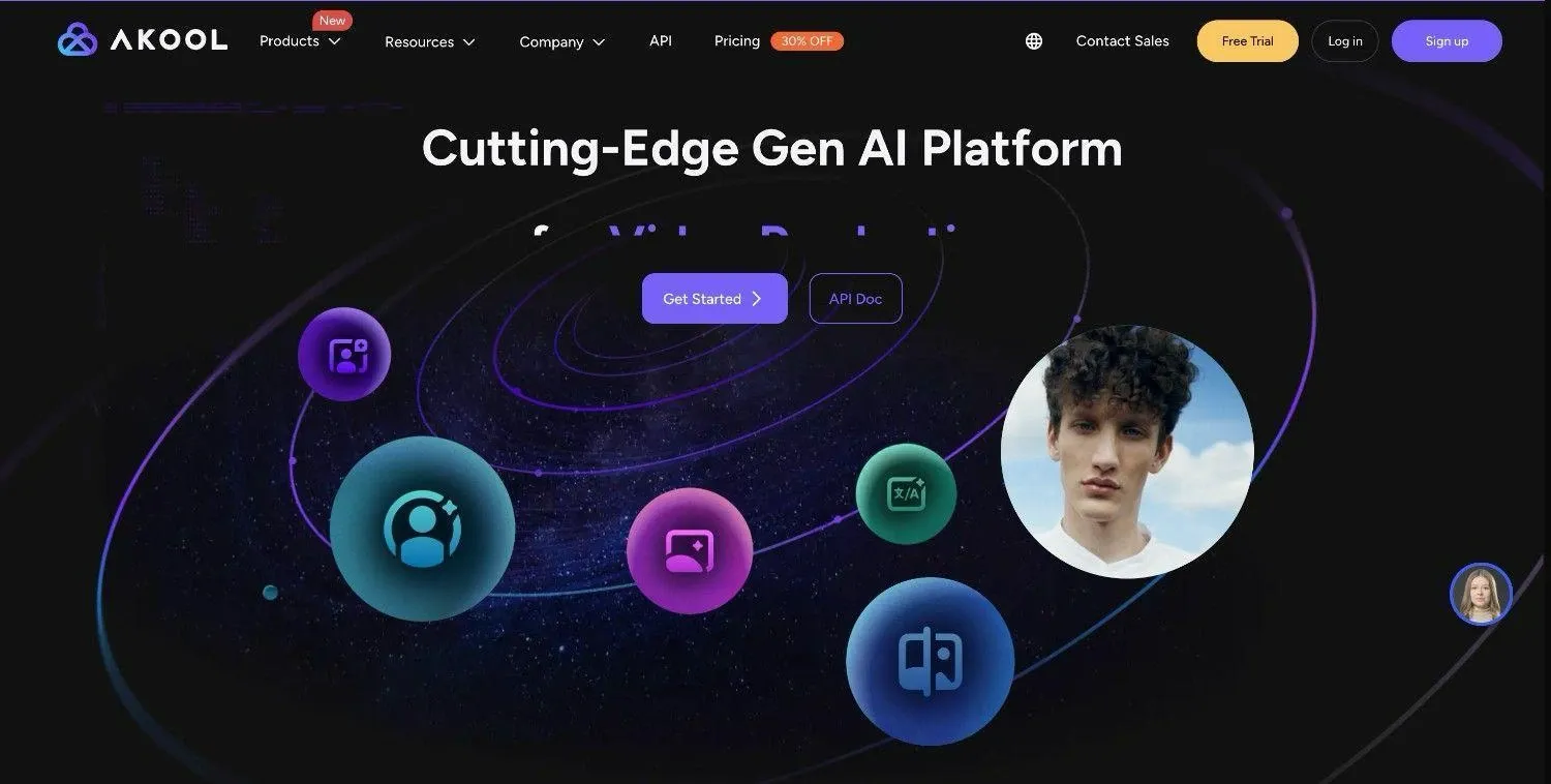 Akool best AI video face swap tools homepage