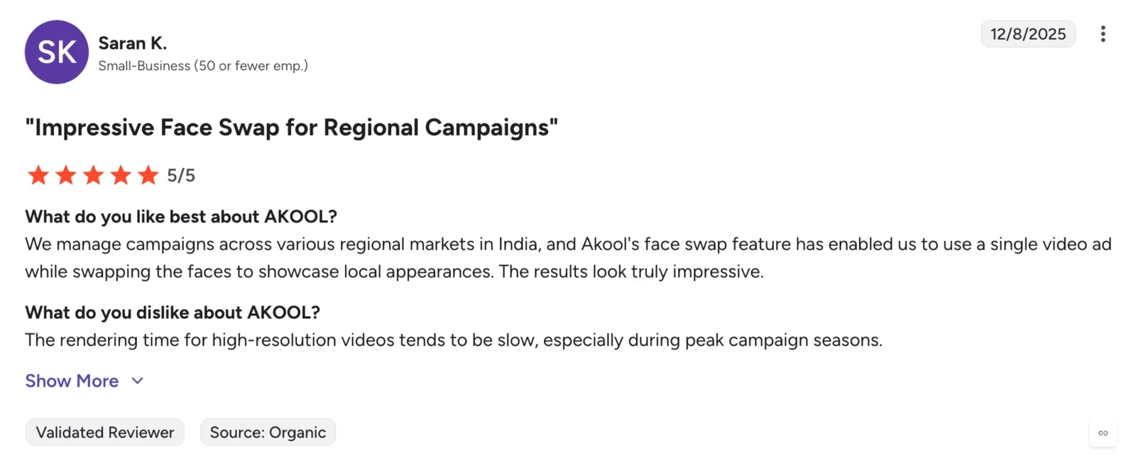 AKOOL review on G2