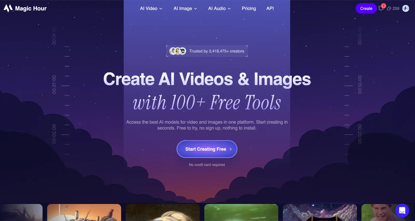 Magic Hour homepage
