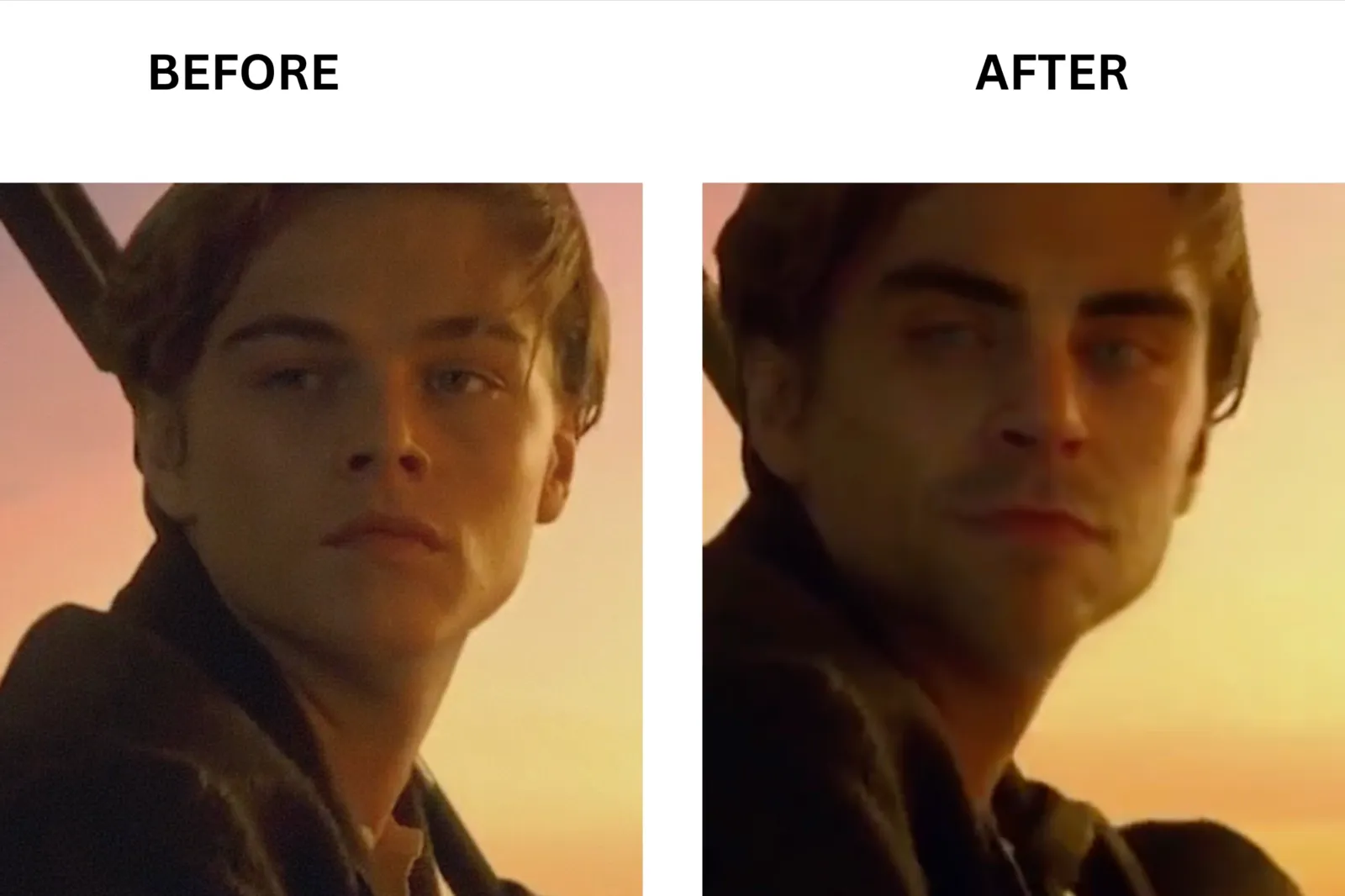 Reface before and after