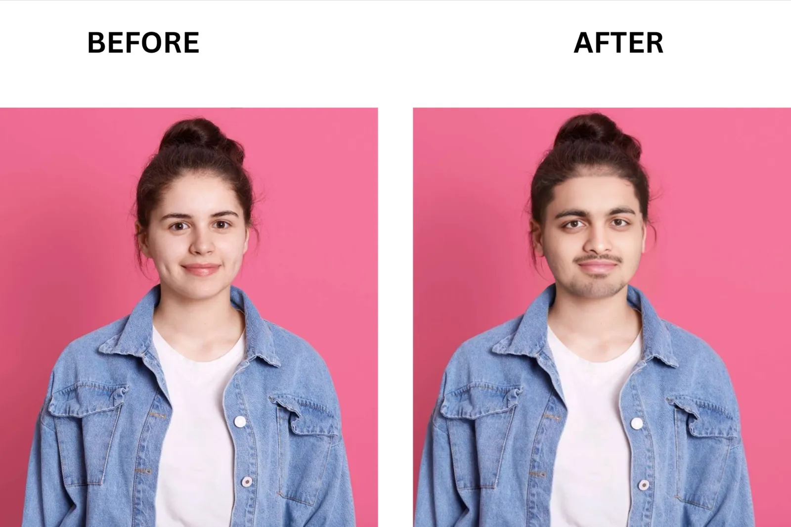 RemixAI face swap before and after