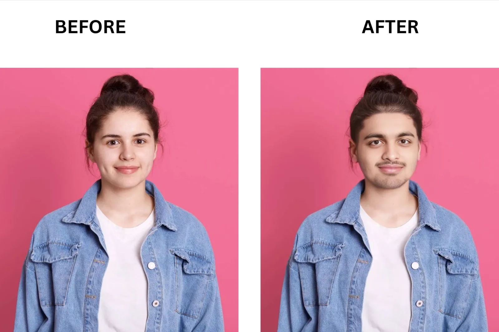 PixNova AI face swap before and after