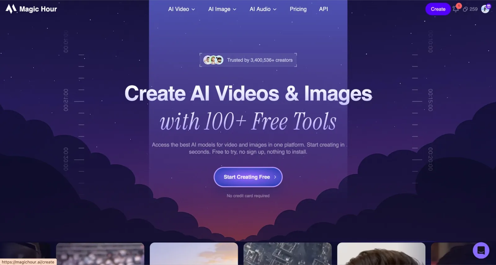 Magic Hour homepage