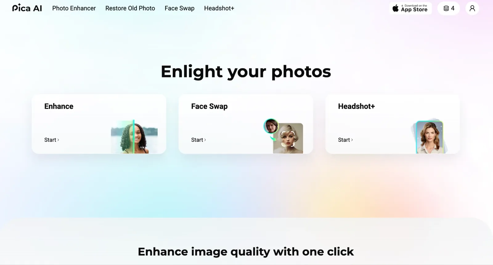 Pica AI homepage