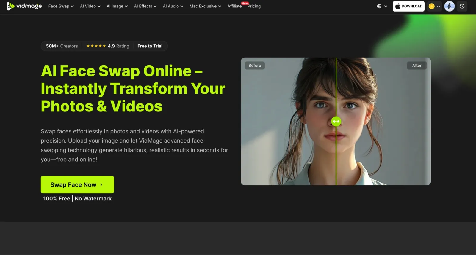 VidMage homepage