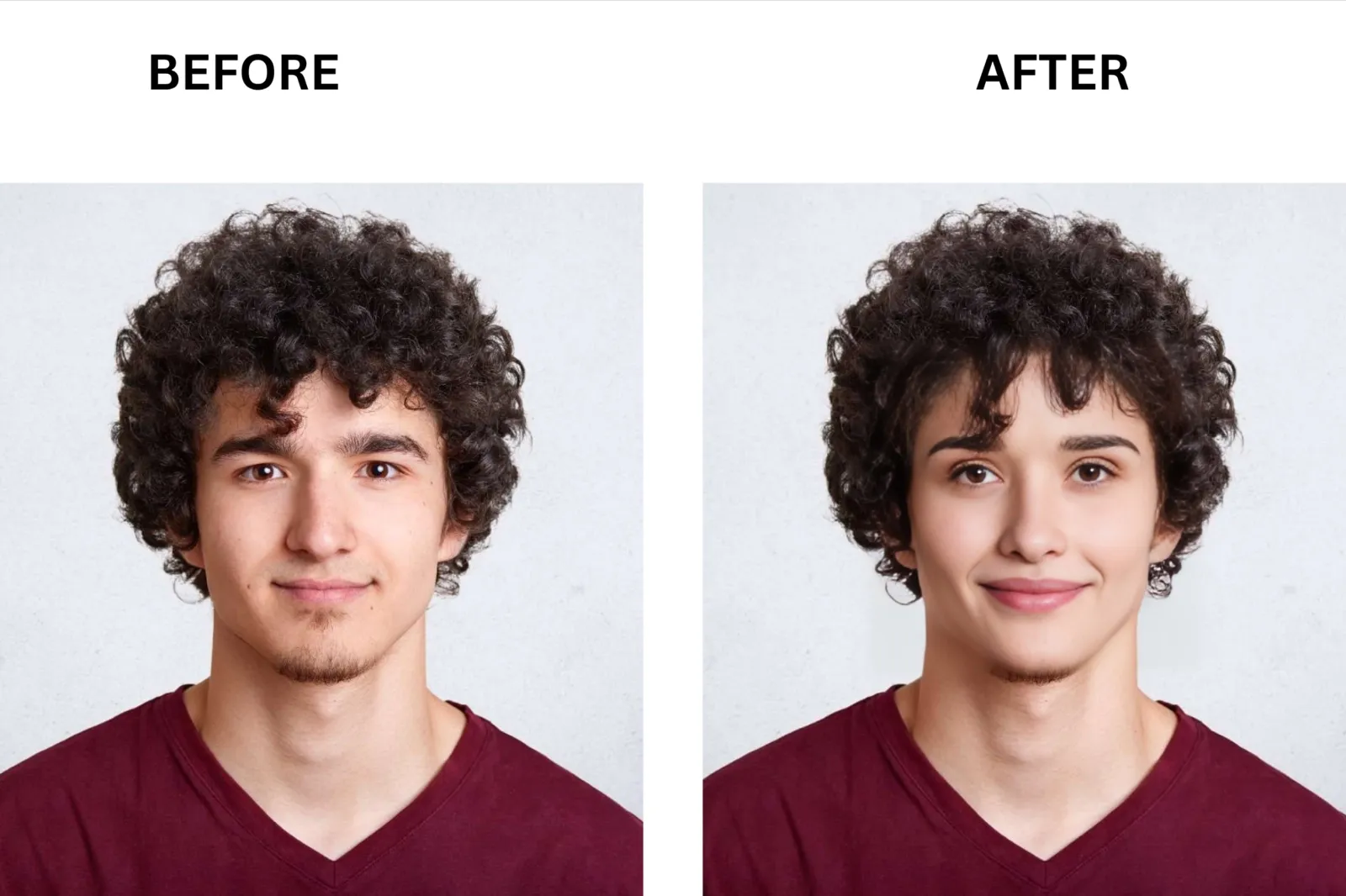 FaceSwaper.ai before and after