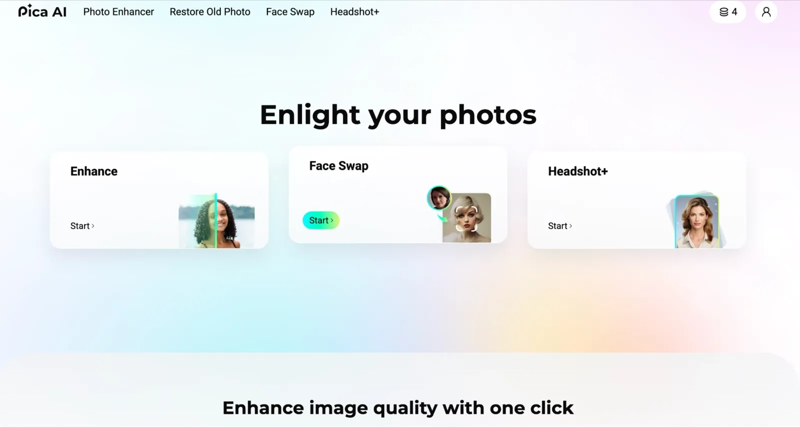 Pica AI homepage