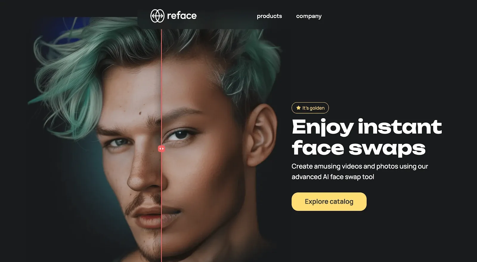 Best face swap apps Reface homepage