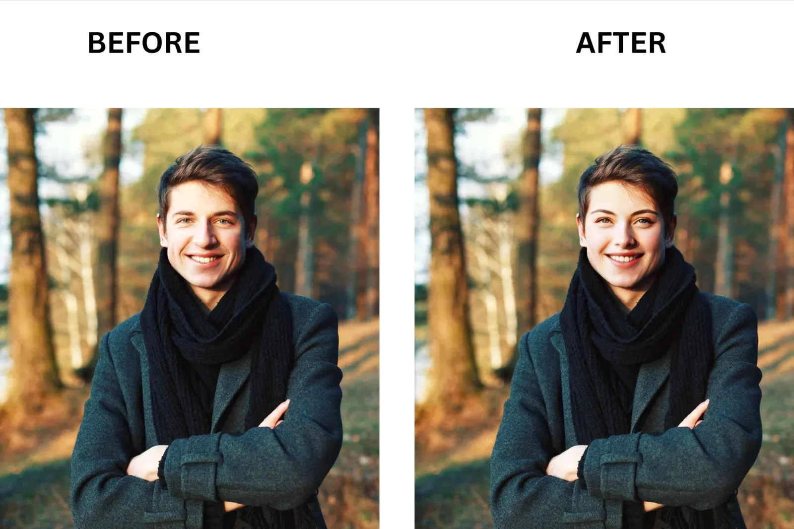 VidMage before and after