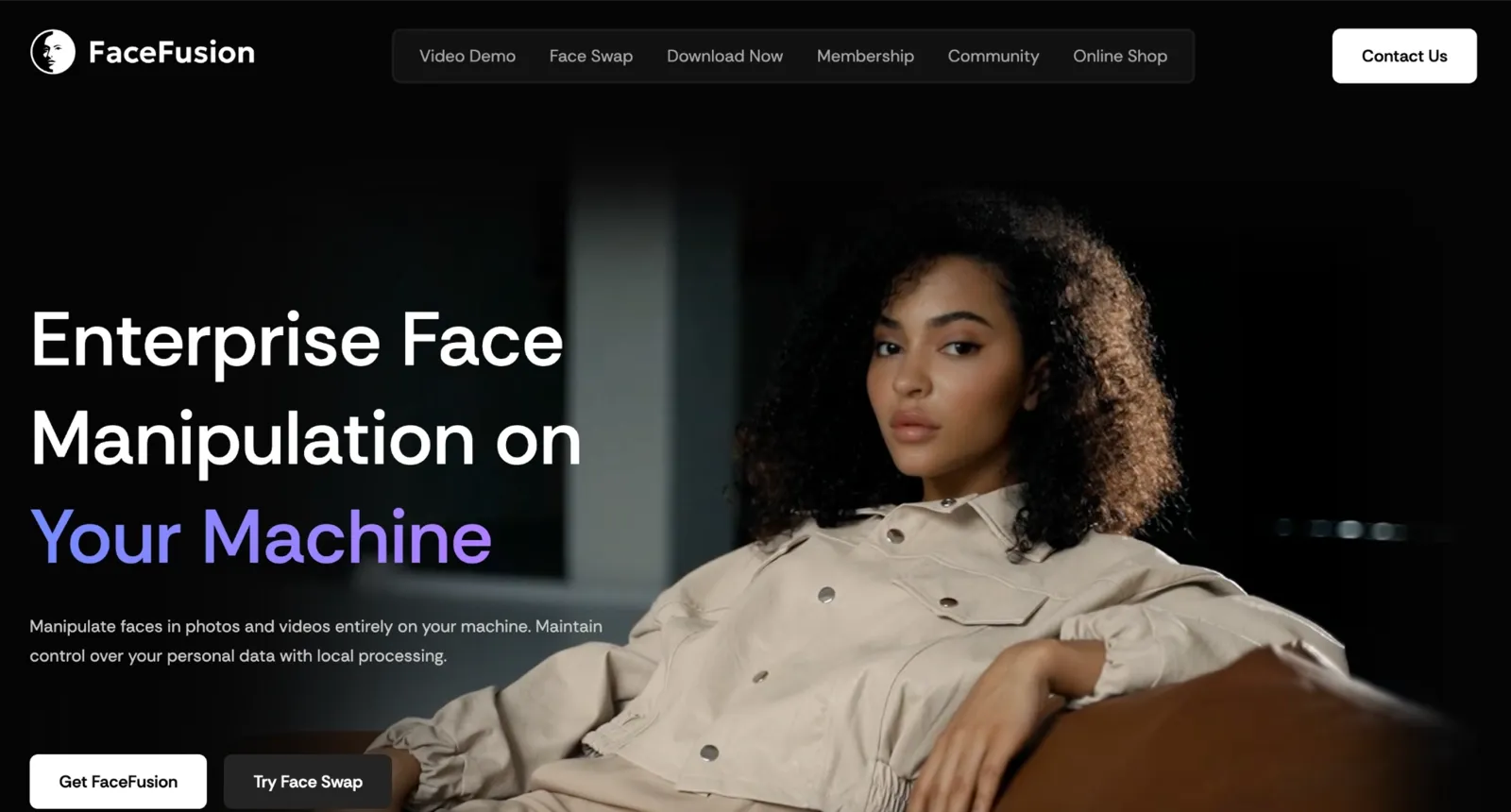 FaceFusion homepage