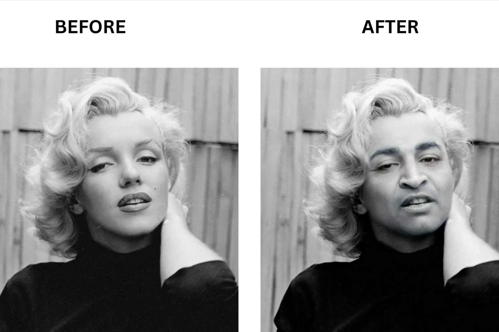 Reface before and after