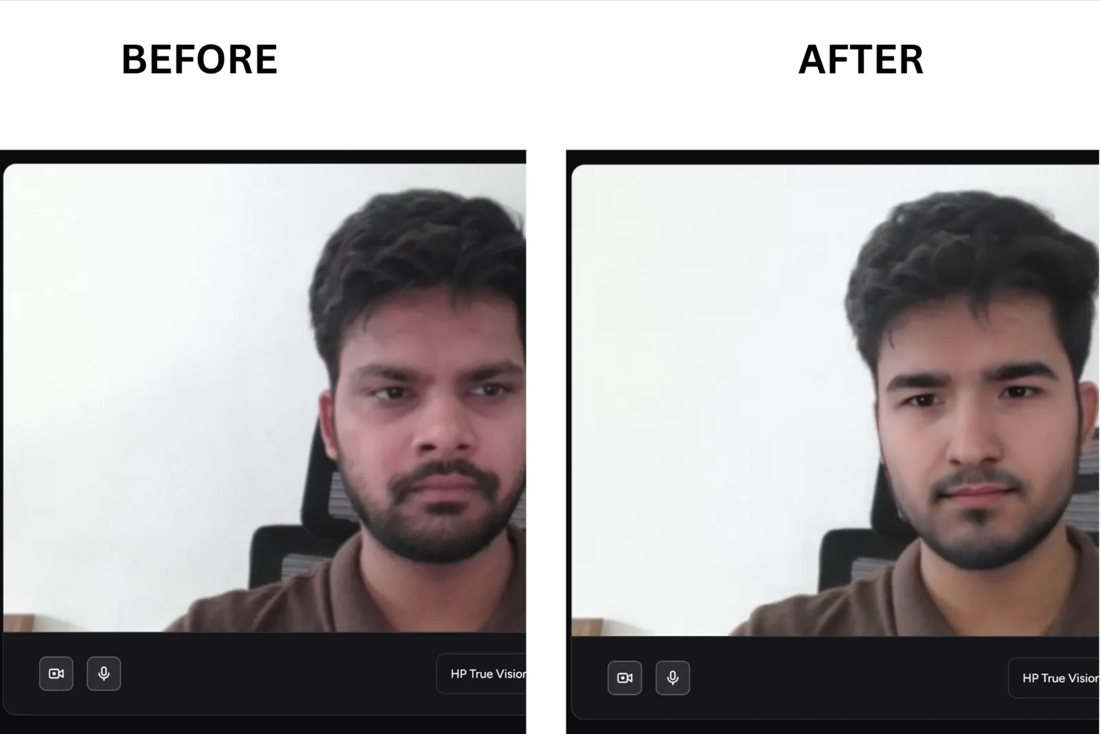AKOOL live face swap before and after