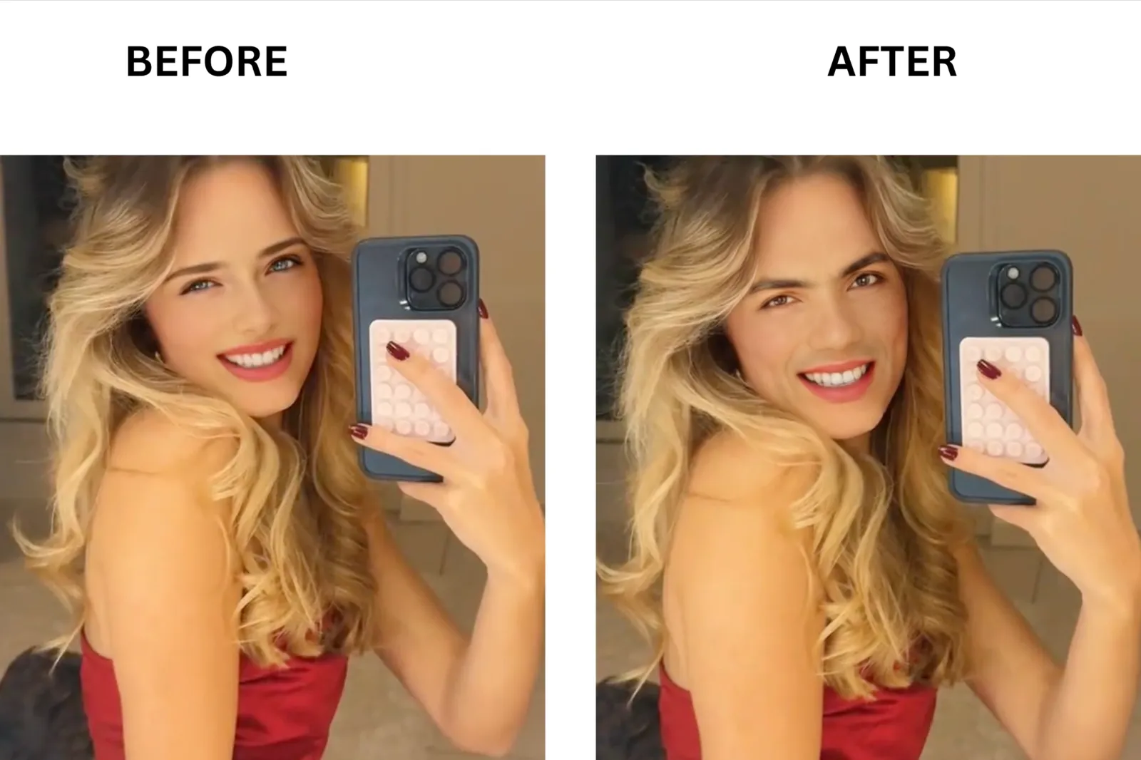VidMage before and after