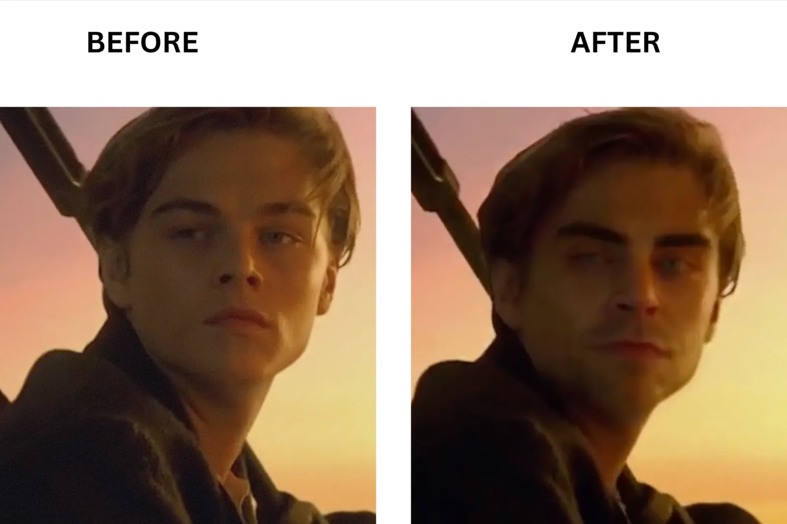 Reface before and after