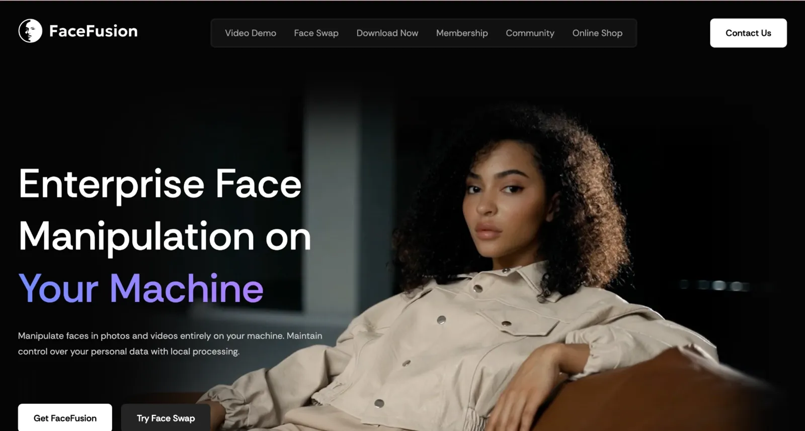 FaceFusion homepage