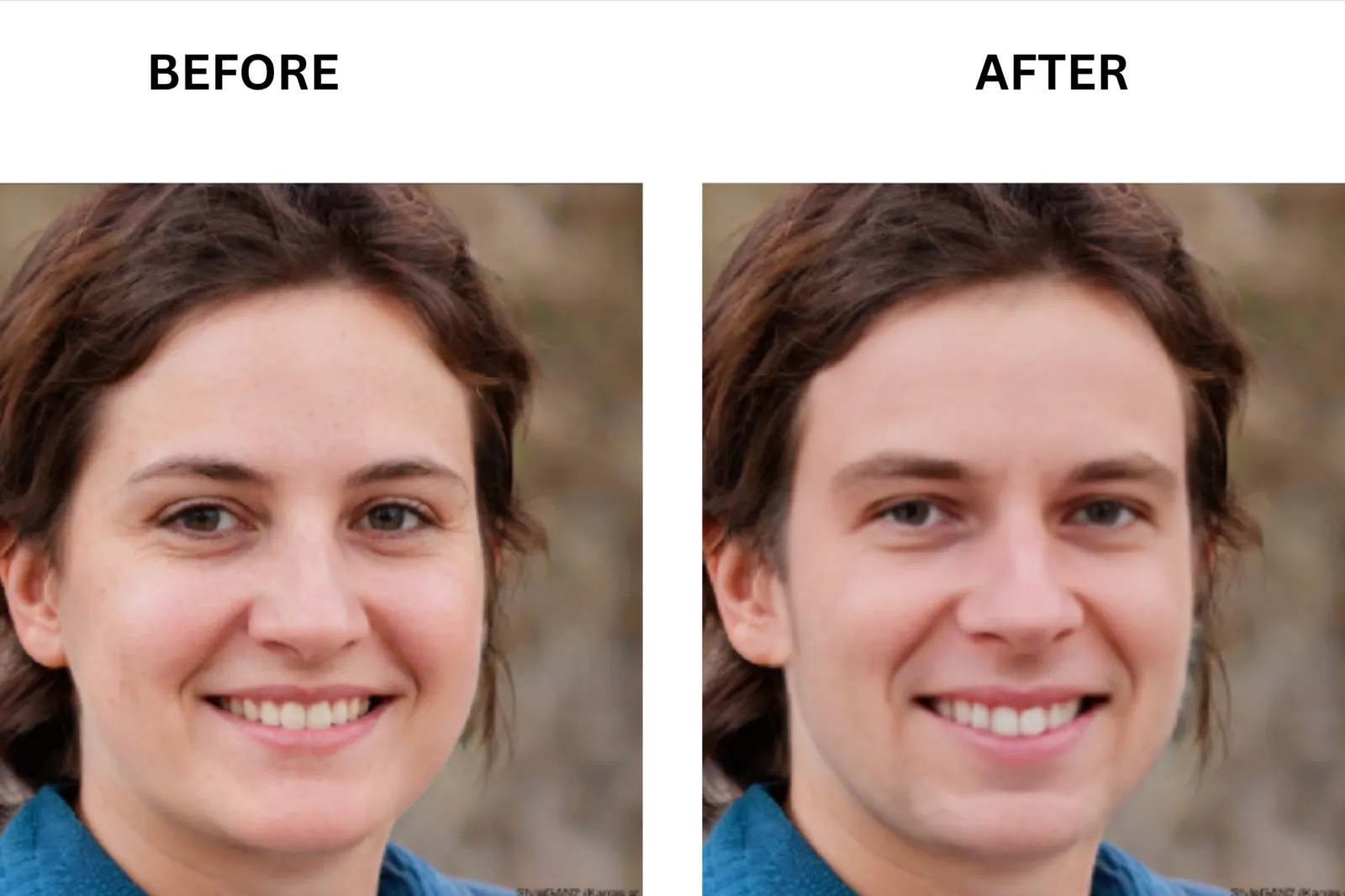 VisoMaster before and after
