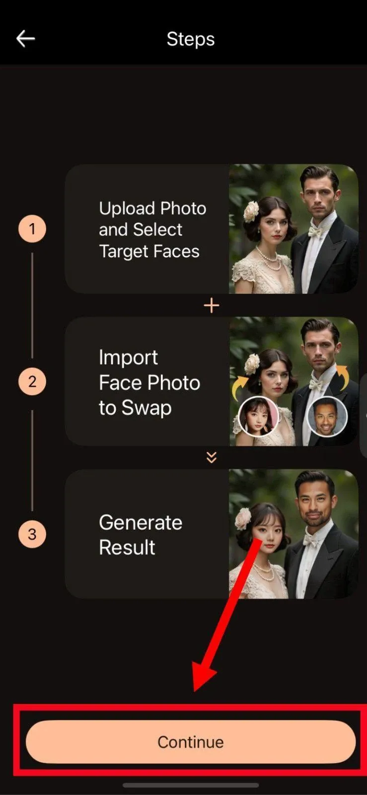 Click Continue and add the image