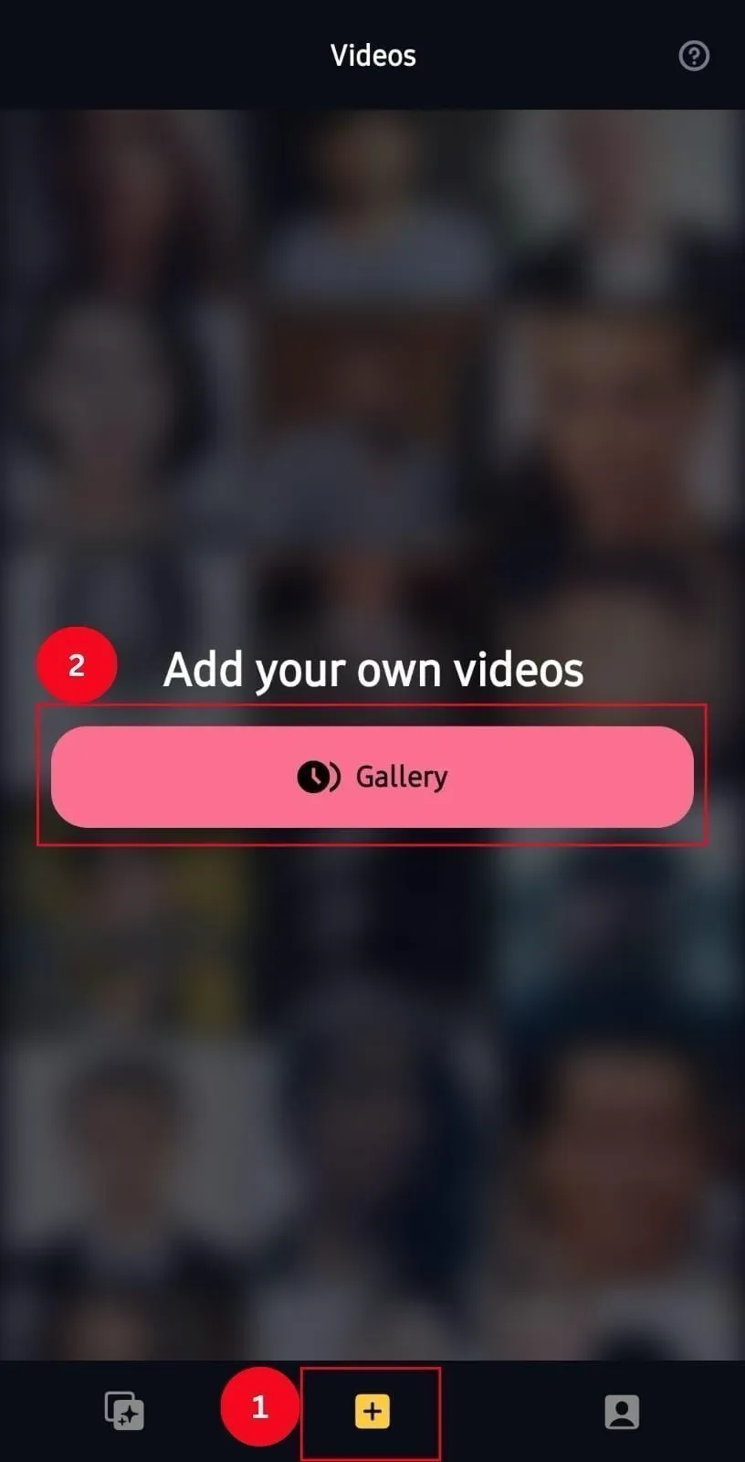 DeepFacer video upload