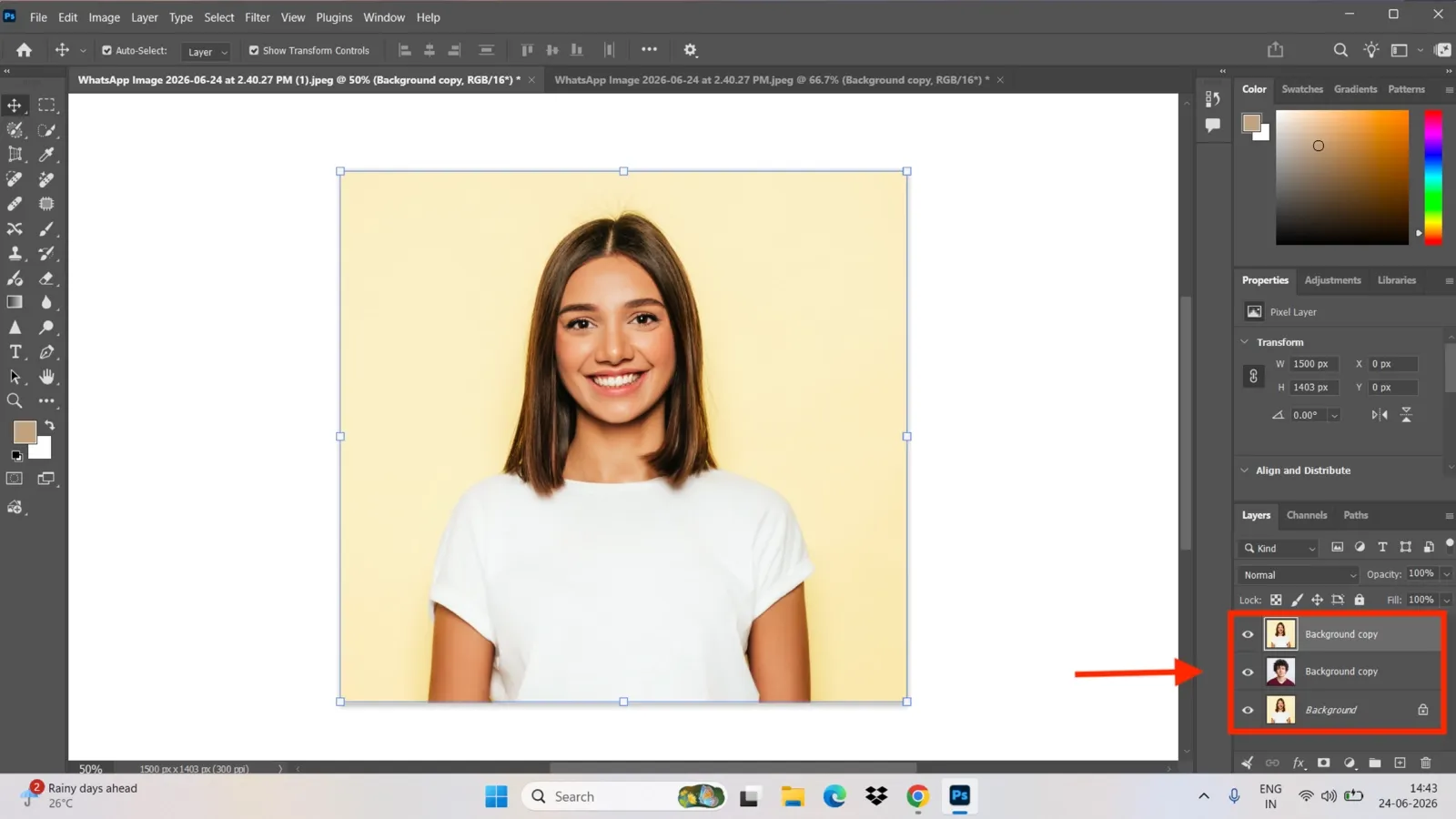 Photoshop layer mask method add to layers