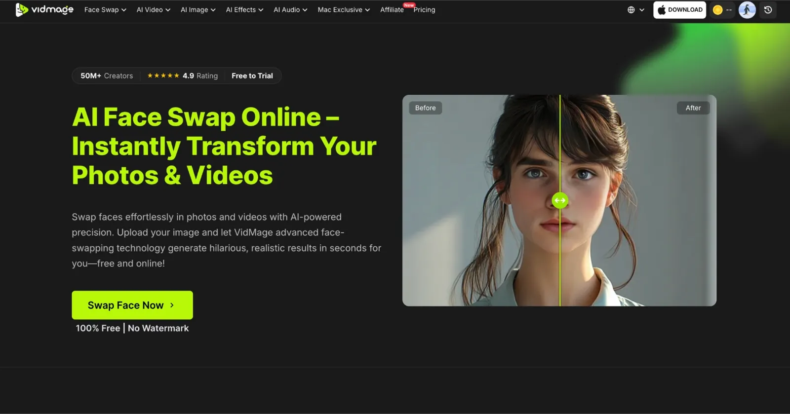 VidMage homepage