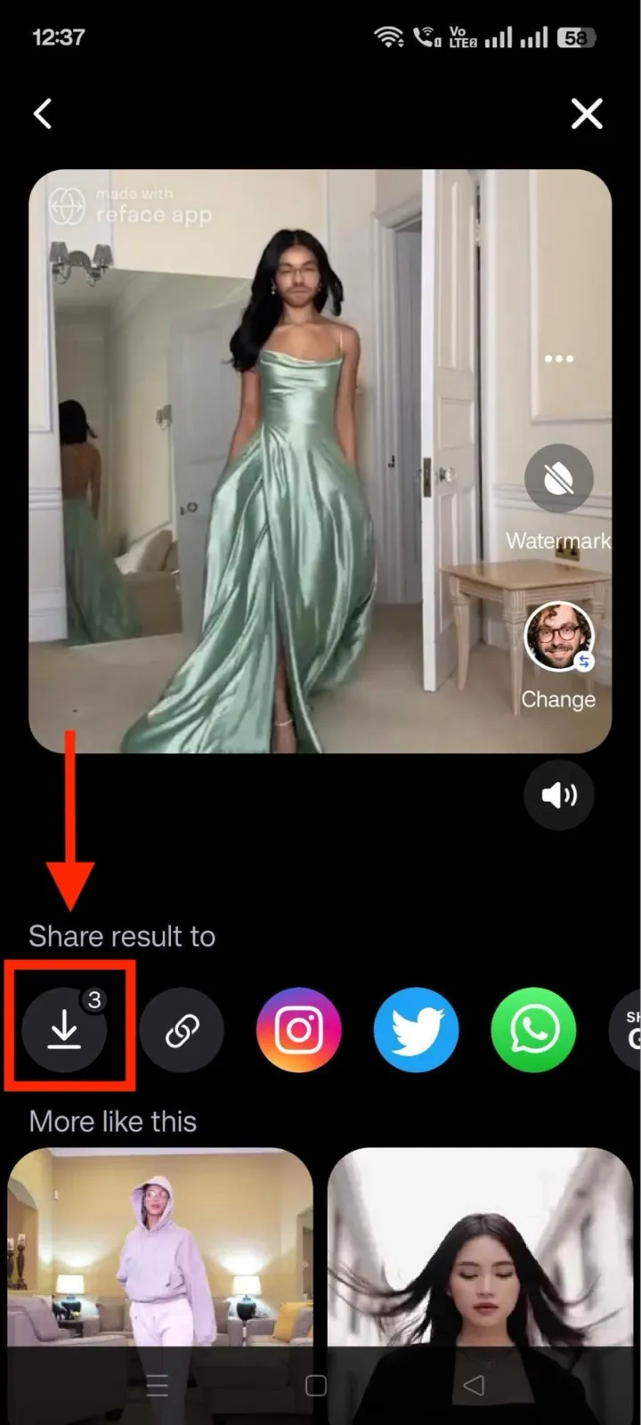 Reface download video