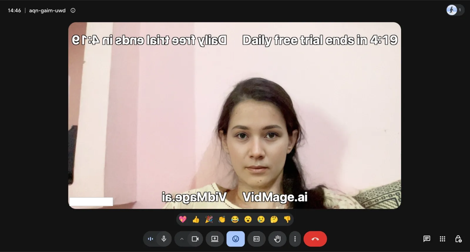 Google Meet live face swap