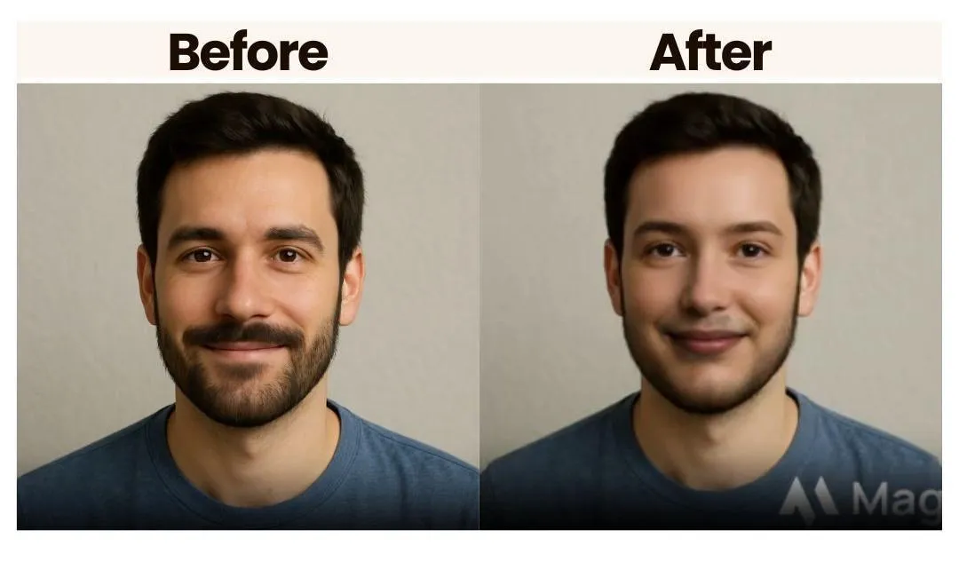 Magic Hour before and after face swap