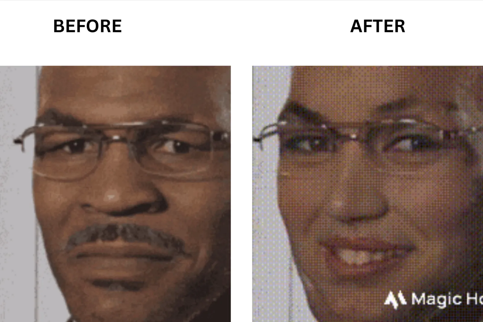 Magic Hour gif face swap before and after
