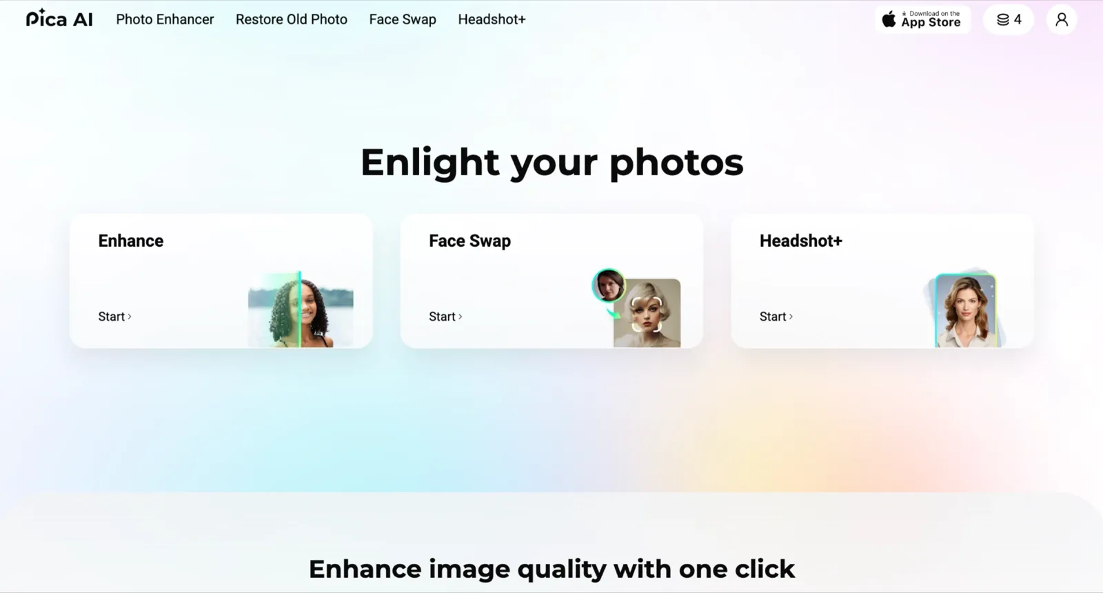 Pica AI homepage