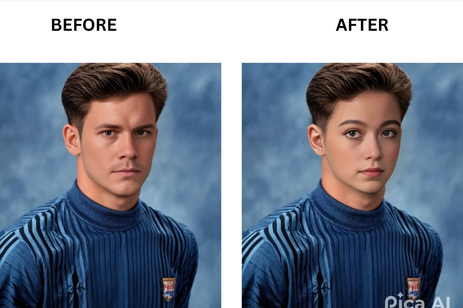 Pica AI before and after