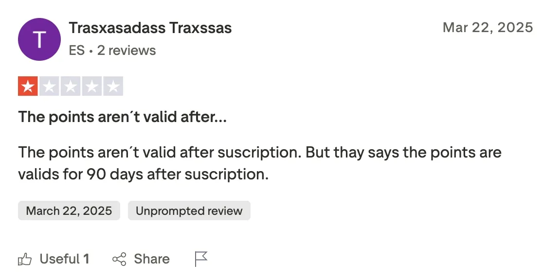 Pica AI Face Swap credit review on Trustpilot