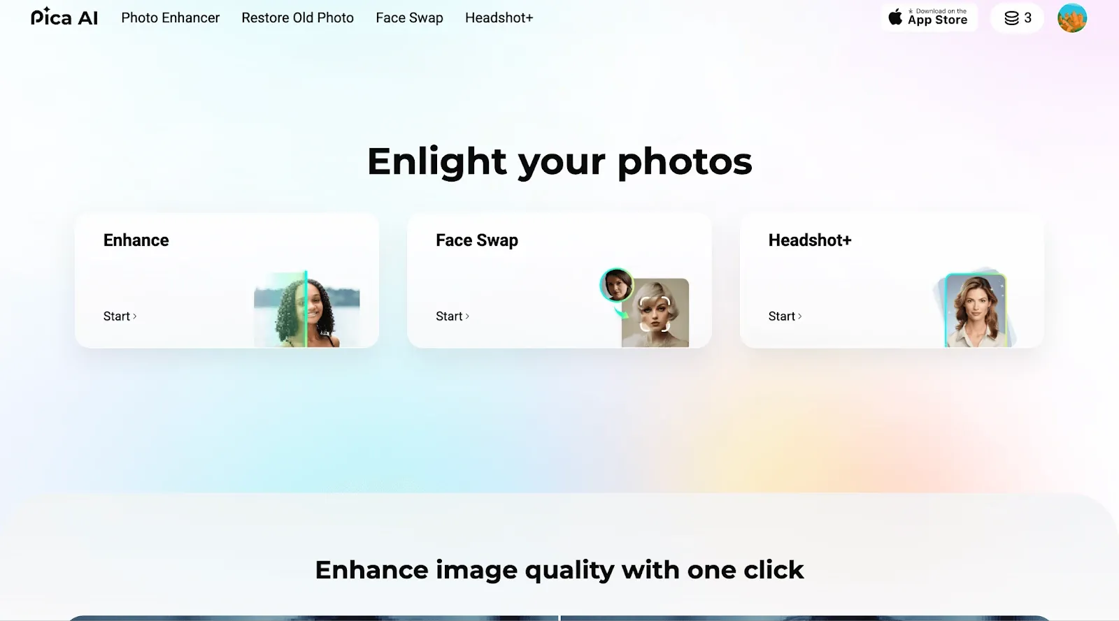 Pica AI homepage