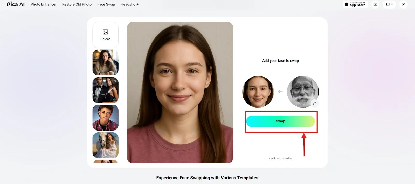 Pica AI swap faces