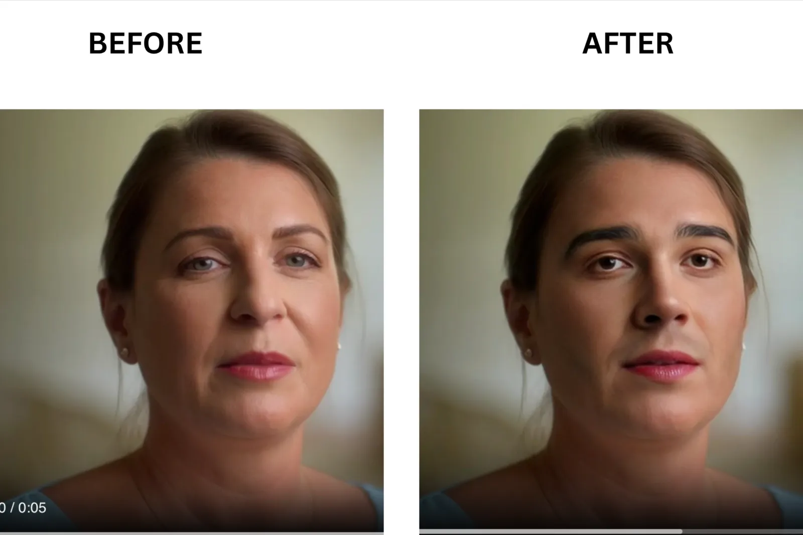 VidMage before and after