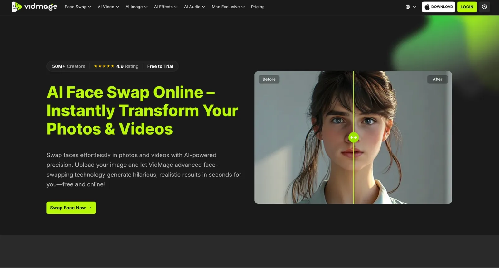 VidMage homepage